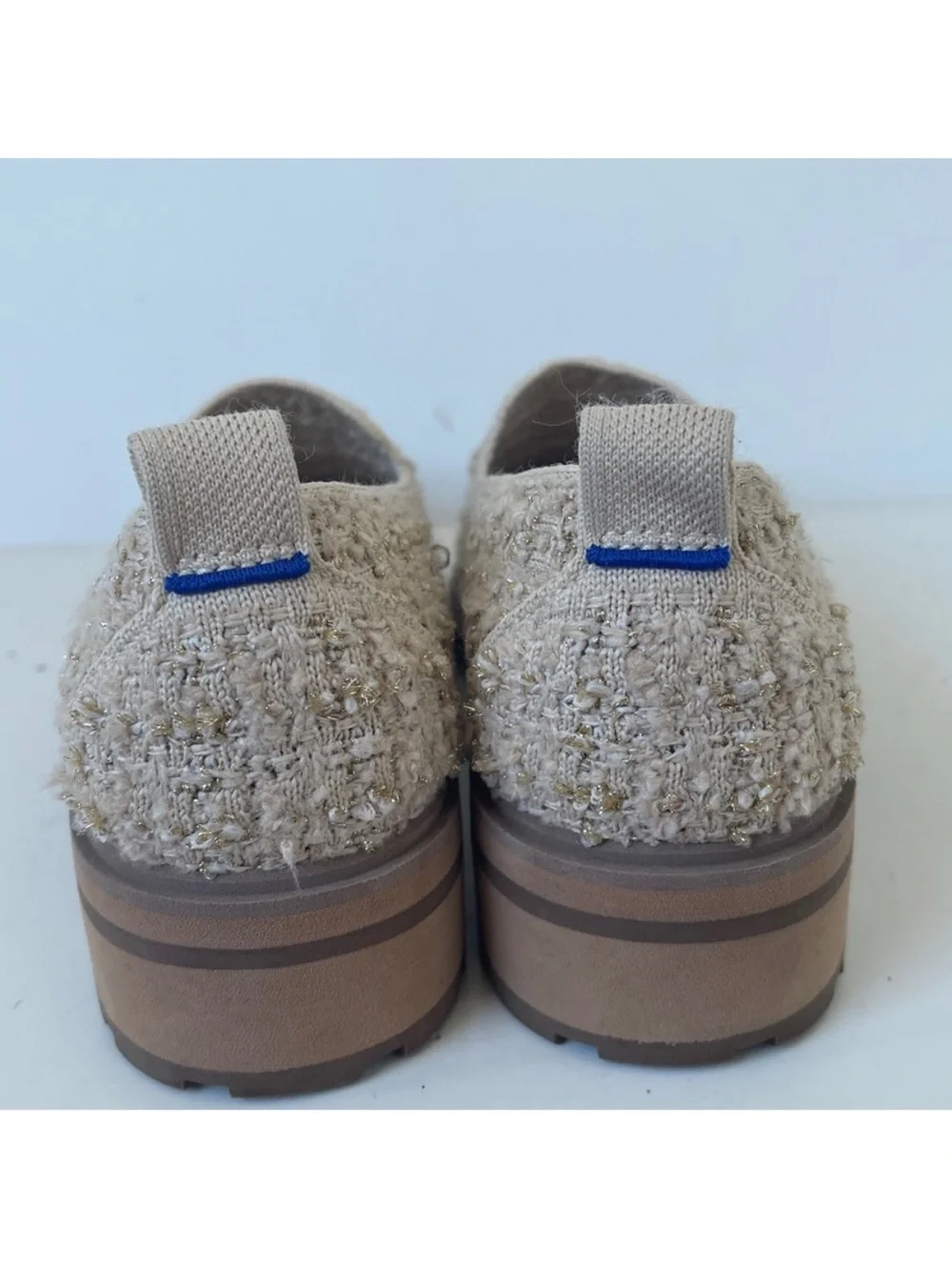 ROTHY’S LIMITED EDITION RARE SNOWCAP BOUCLE TWEED LOAFER 6.5